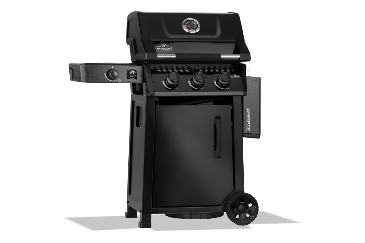 Газовый гриль Napoleon Freestyle 365 с боковой конфоркой чёрный F365DSBPK-1-UA