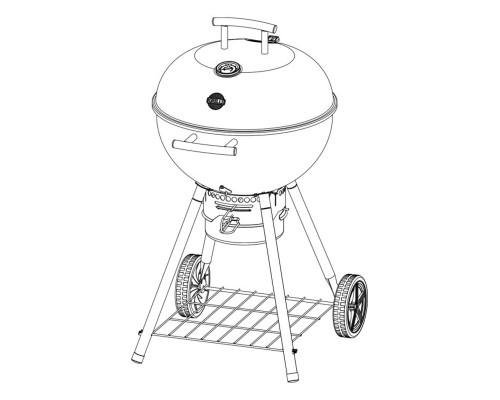 Вугільний гриль Kettle Patriot Pro 57 см GRILLI 777630