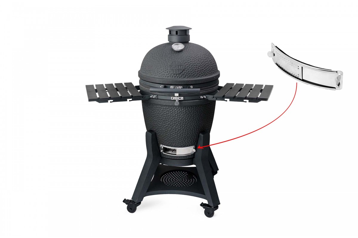 Нижняя заслонка керамического угольного гриля GRILLI Kamado L 5 в 1 777617