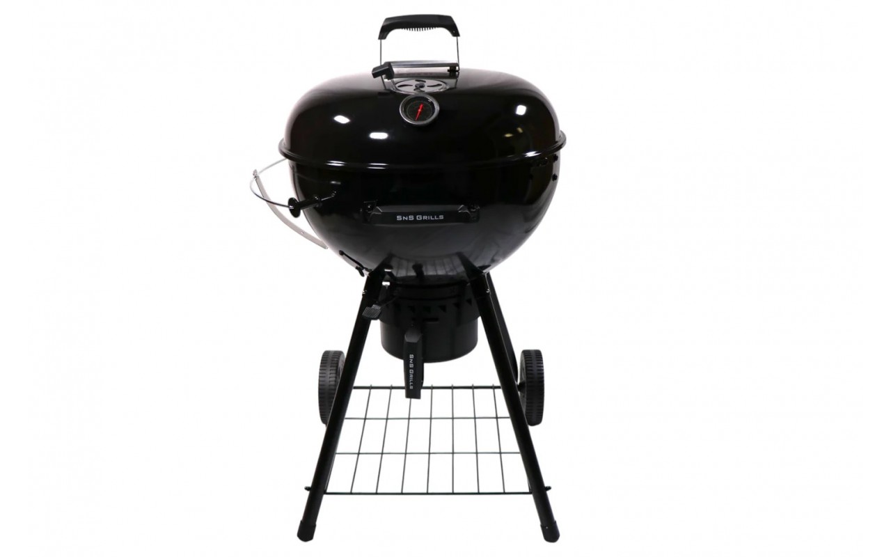 Вугільний гриль Slow and Sear Black Editionl Kettle Grill 57 см + кошик Deluxe SNS-KET-BK