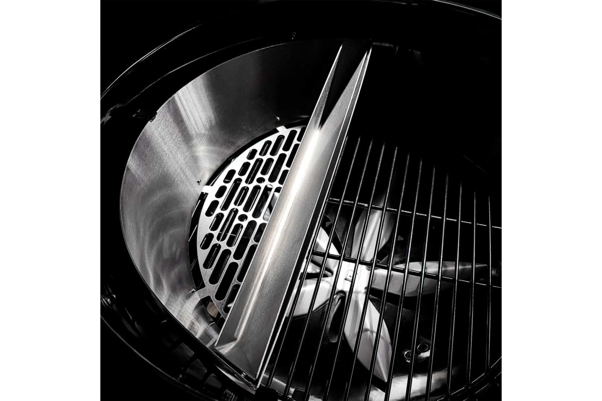 Вугільний гриль Slow and Sear Black Editionl Kettle Grill 57 см + кошик Deluxe SNS-KET-BK