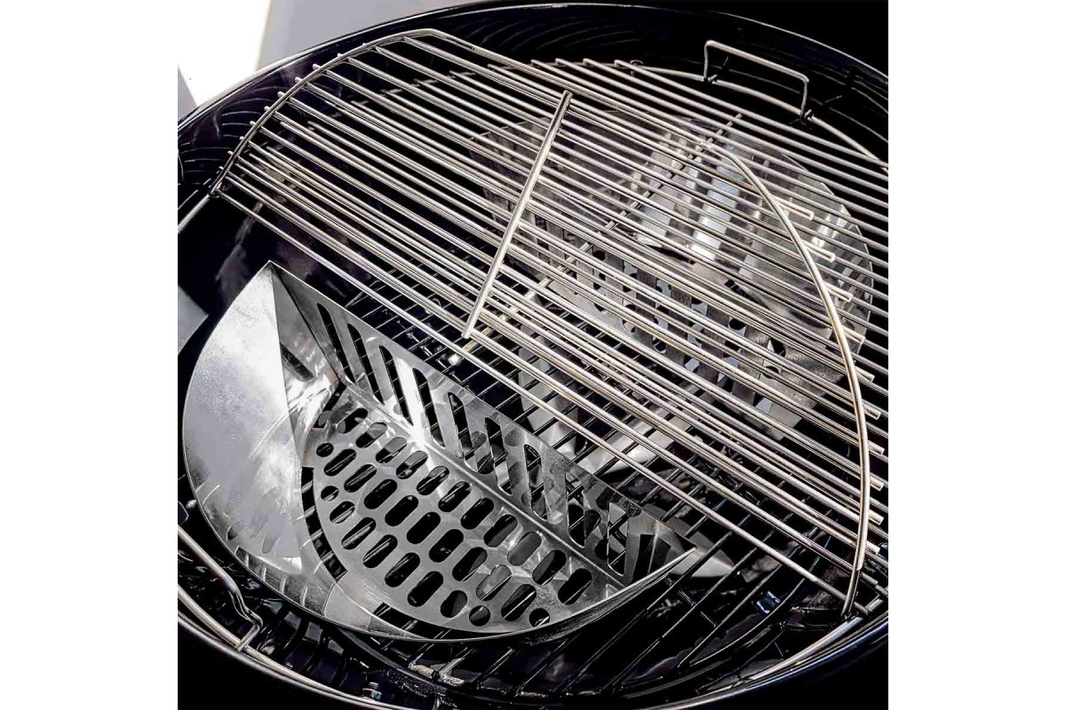 Вугільний гриль Slow and Sear Black Editionl Kettle Grill 57 см + кошик Deluxe SNS-KET-BK
