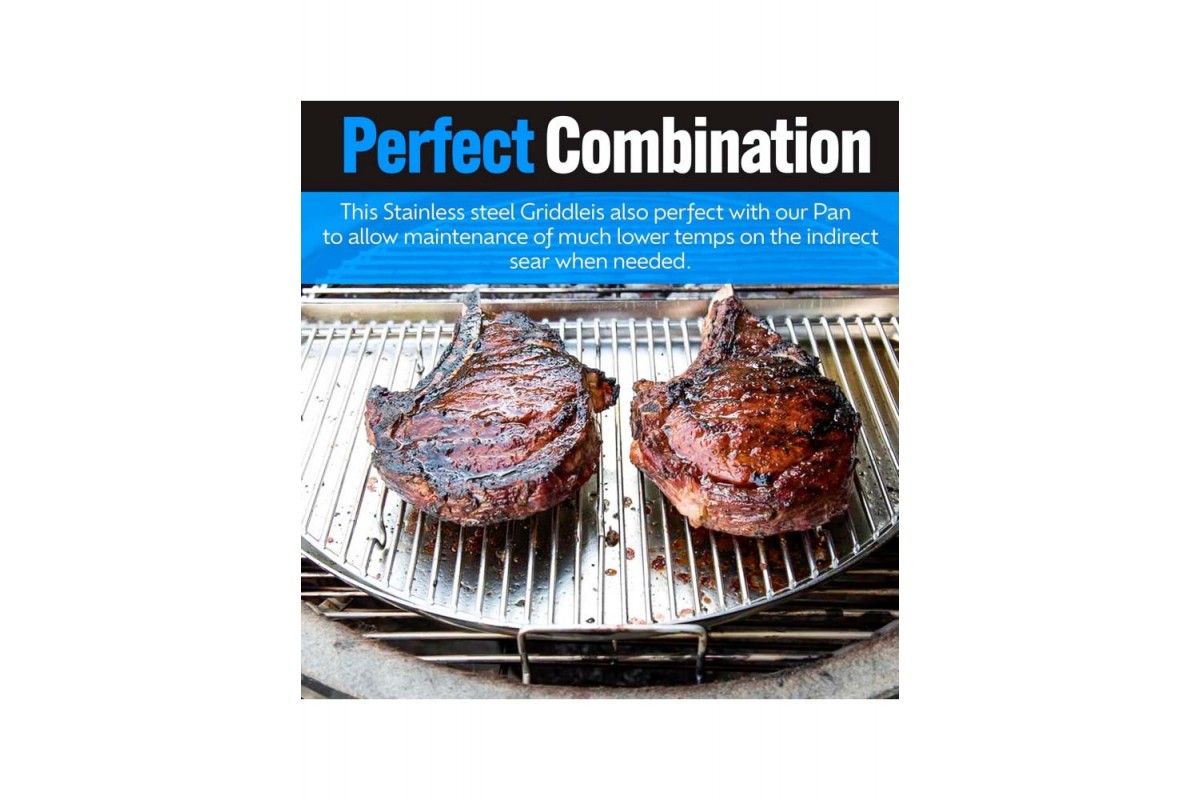 Решітка Slow and Sear Roast 'N Smoke Rack для гриля и піддона Drip 'N Griddle Pan ACC-RRS