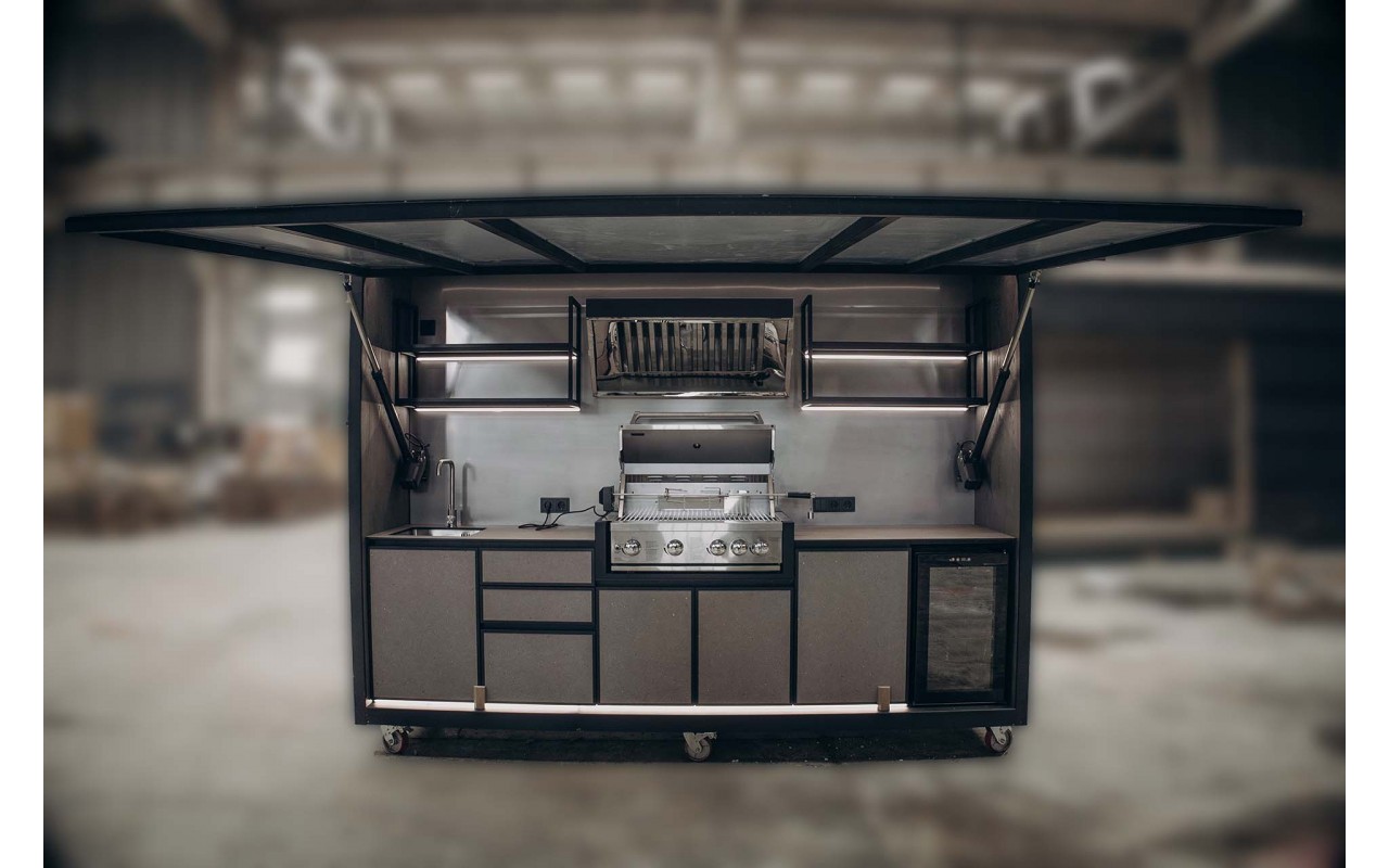 Модульна кухня-барбекю GRILLI QBBQ з газовим грилем Kapitan 777882