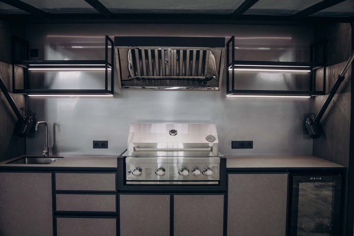 Модульна кухня-барбекю GRILLI QBBQ з газовим грилем Kapitan 777882