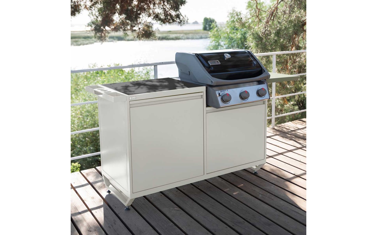Модульна вулична кухня OXA Air White Opal подвійний модуль OXA-AIR-2-White