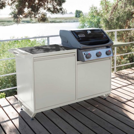 Модульна вулична кухня OXA Air White Opal подвійний модуль OXA-AIR-2-White