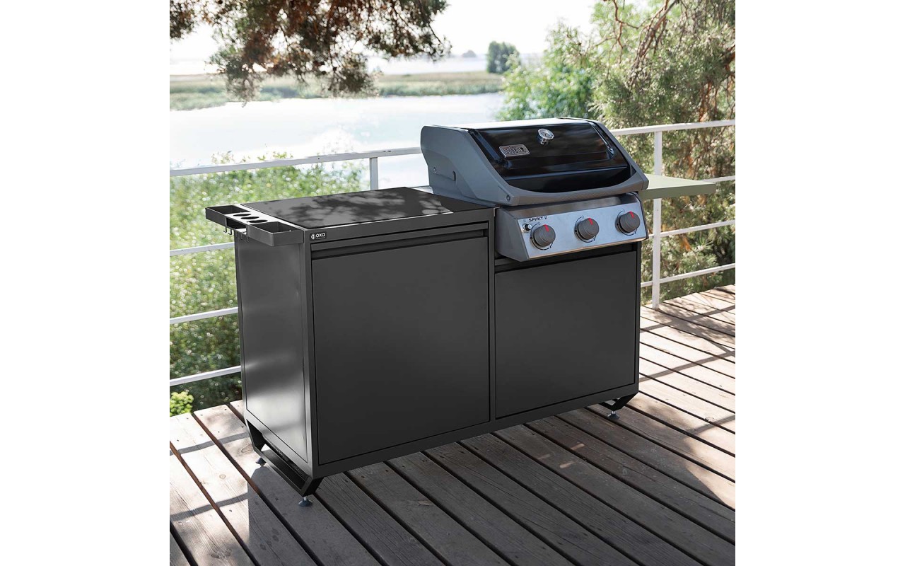 Модульна вулична кухня OXA Air Black Anthracite подвійний модуль OXA-AIR-2-Black