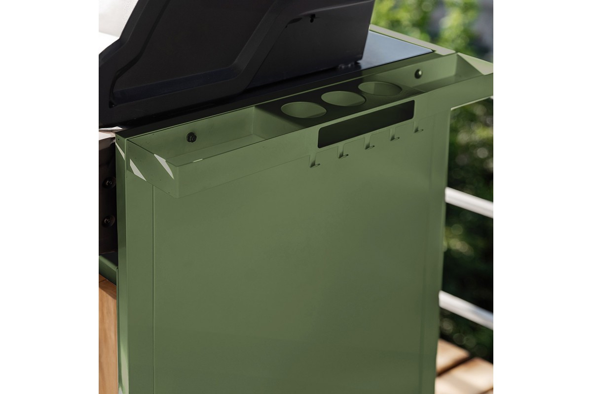 Модульна вулична кухня OXA Air Wood Green Onyx подвійний модуль OXA-AIR-W-2-Green