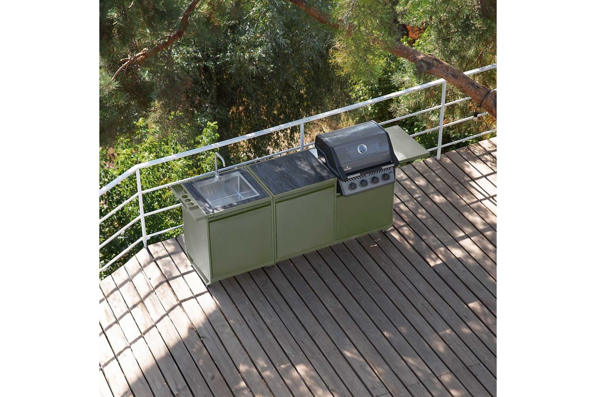 Модульна вулична кухня OXA Air Green Onyx потрійний модуль OXA-AIR-3-Green
