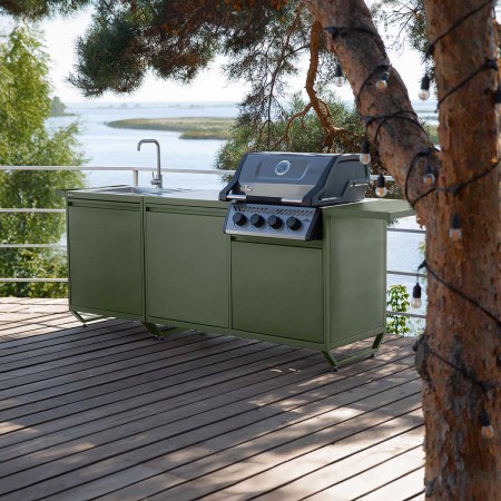 Модульна вулична кухня OXA Air Green Onyx потрійний модуль OXA-AIR-3-Green