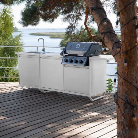 Модульна вулична кухня OXA Air White Opal потрійний модуль OXA-AIR-3-White