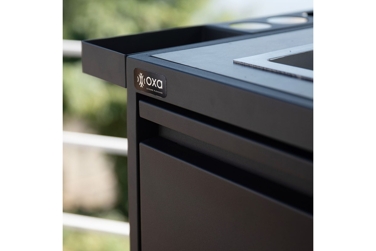 Модульна вулична кухня OXA Air Black Anthracite потрійний модуль OXA-AIR-3-Black