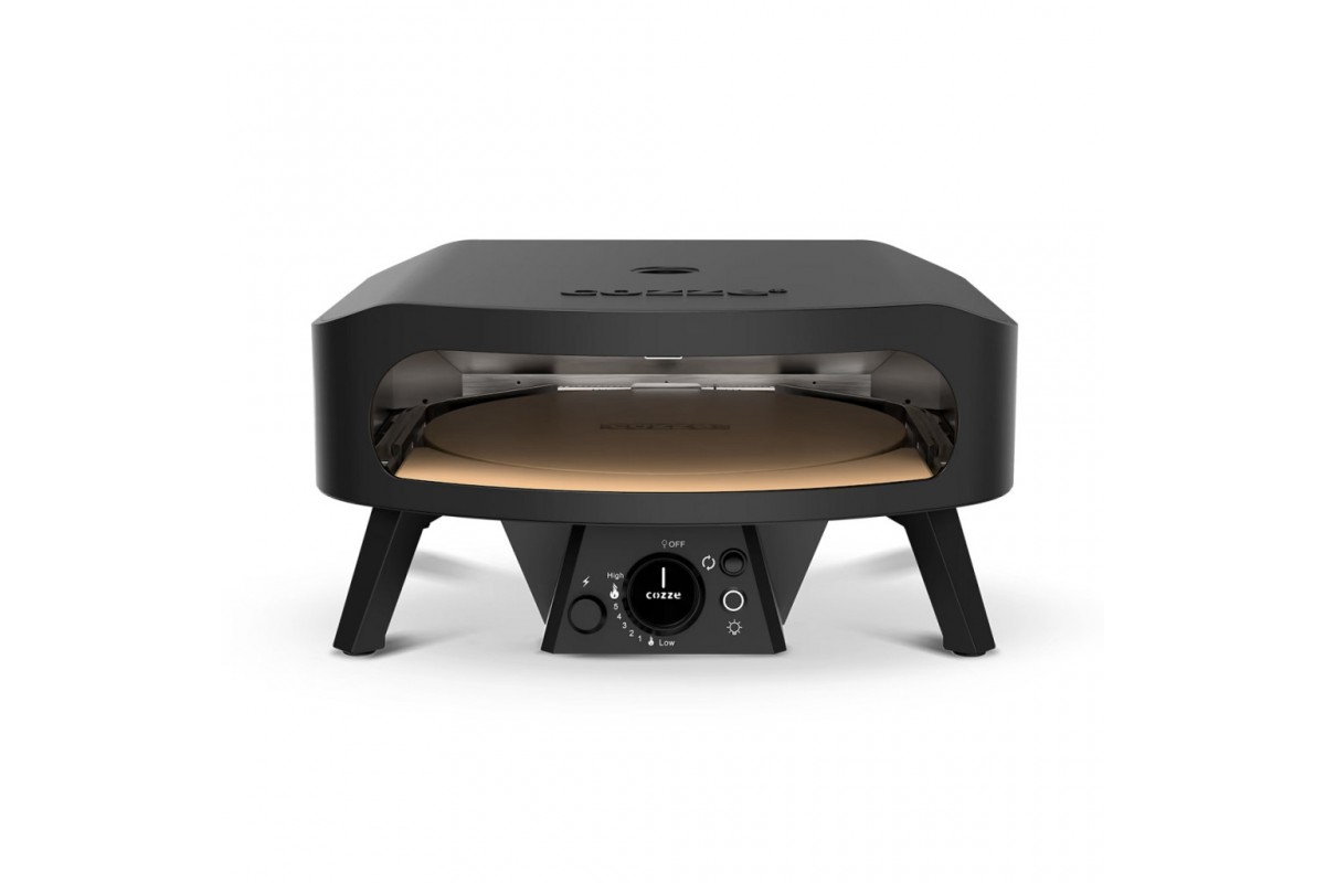 Газова мультифункціональна піч для піци 43 см Cozze Rotate Black Edition 90437