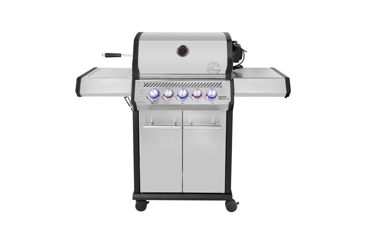 Газовий гриль Senator Pro-32 LED з системою BBQ Block Fire GRILLI 701377