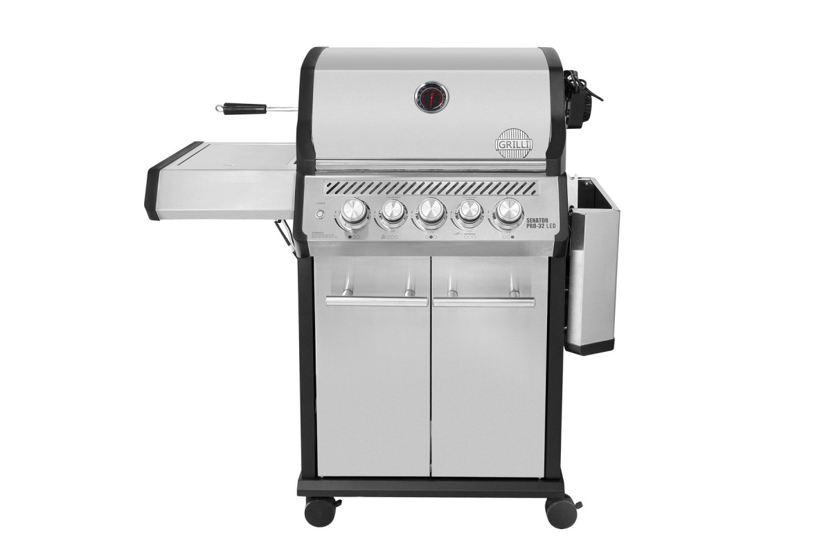Газовий гриль Senator Pro-32 LED з системою BBQ Block Fire GRILLI 701377