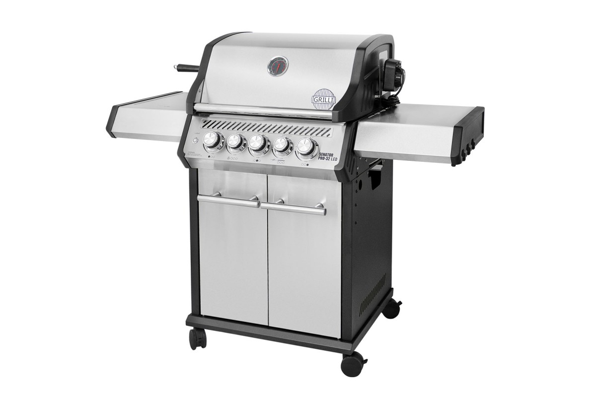 Газовий гриль Senator Pro-32 LED з системою BBQ Block Fire GRILLI 701377