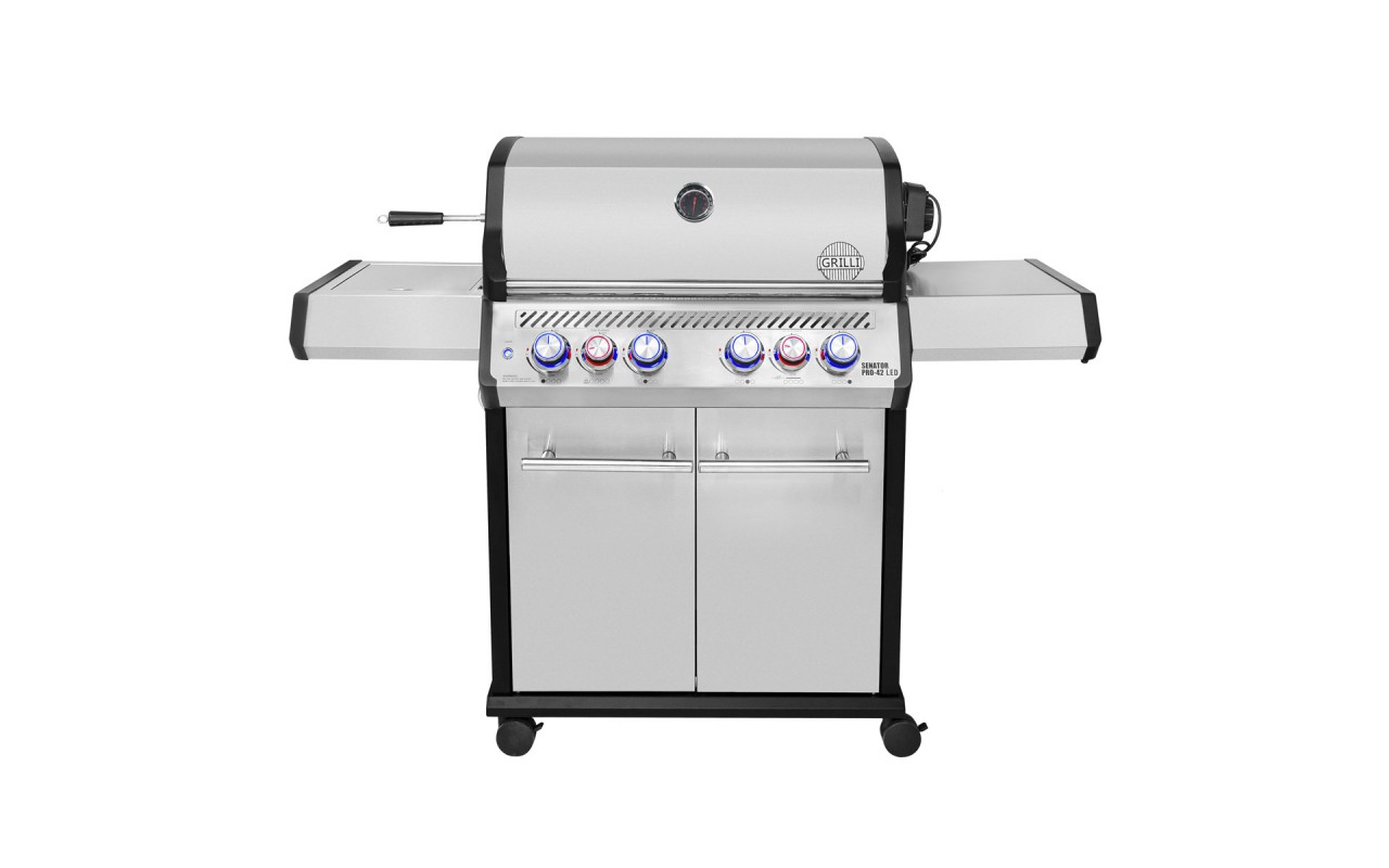 Газовий гриль Senator Pro-42 LED з системою BBQ Block Fire GRILLI 701477