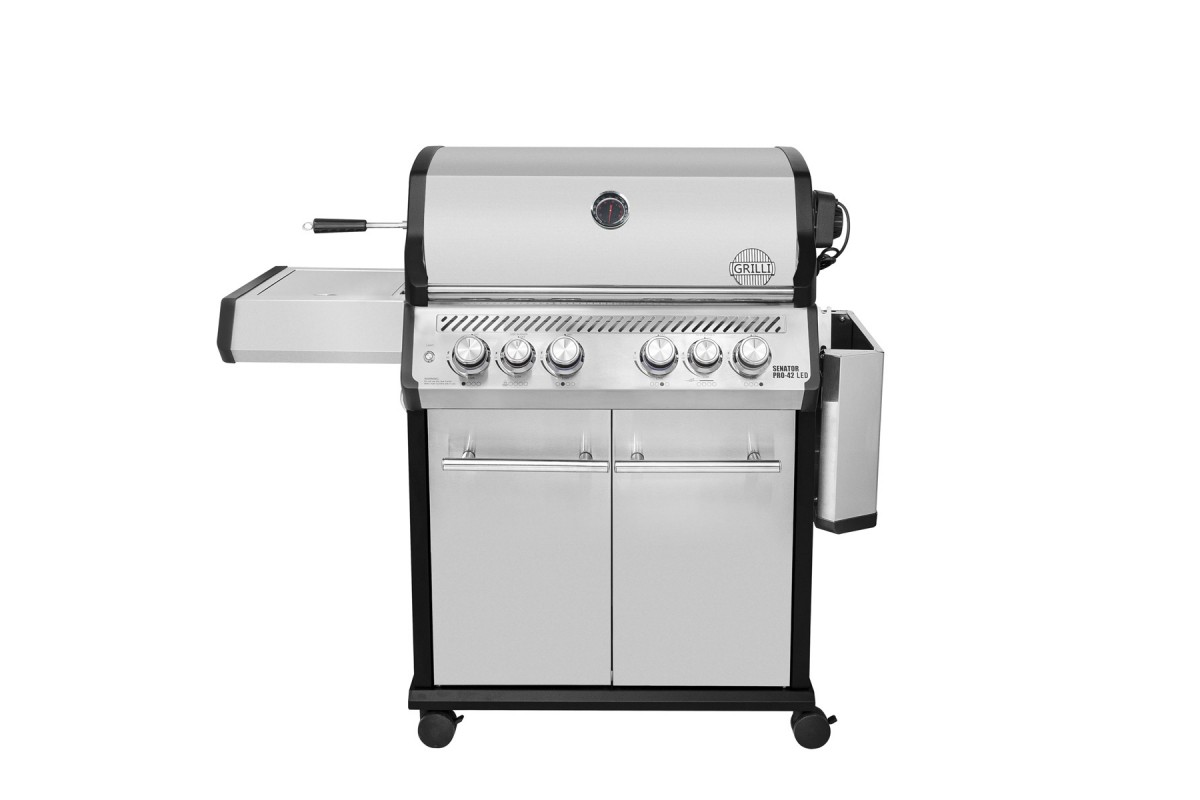Газовий гриль Senator Pro-42 LED з системою BBQ Block Fire GRILLI 701477