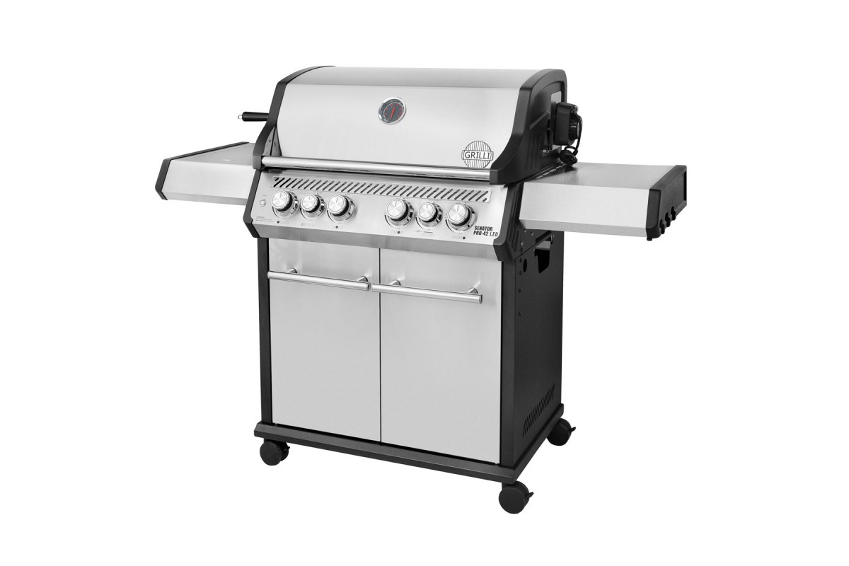 Газовий гриль Senator Pro-42 LED з системою BBQ Block Fire GRILLI 701477