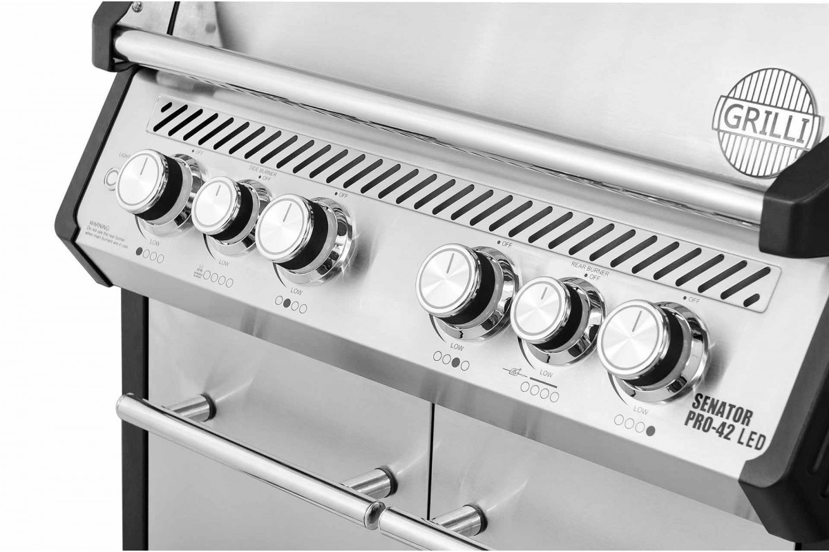 Светодиодная ручка регулятора газа малая Senator Pro Led 32/42 GRILLI 777837