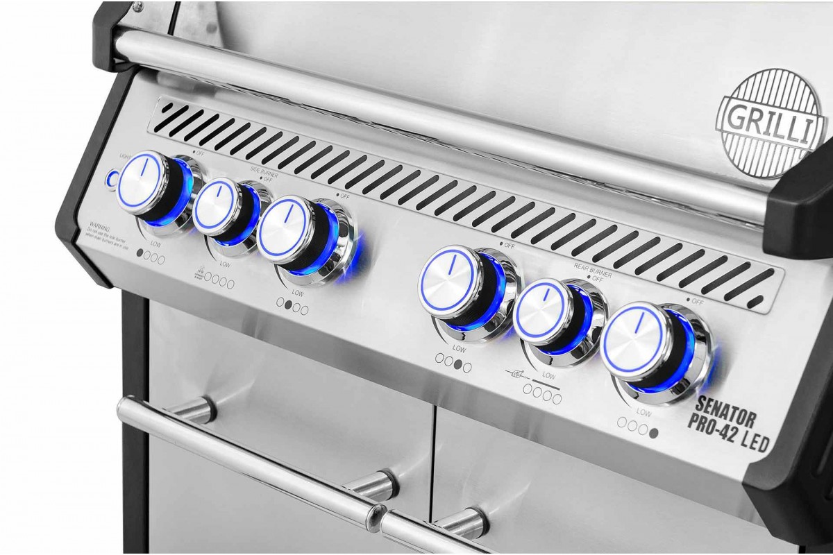 Светодиодная ручка регулятора газа малая Senator Pro Led 32/42 GRILLI 777837