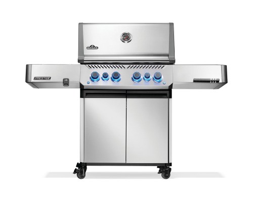 Газовий гриль Napoleon Prestige P 500 з бічною конфоркою Sizzle Zone та вертілем (69212) нерж сталь P500VRSIBPSS