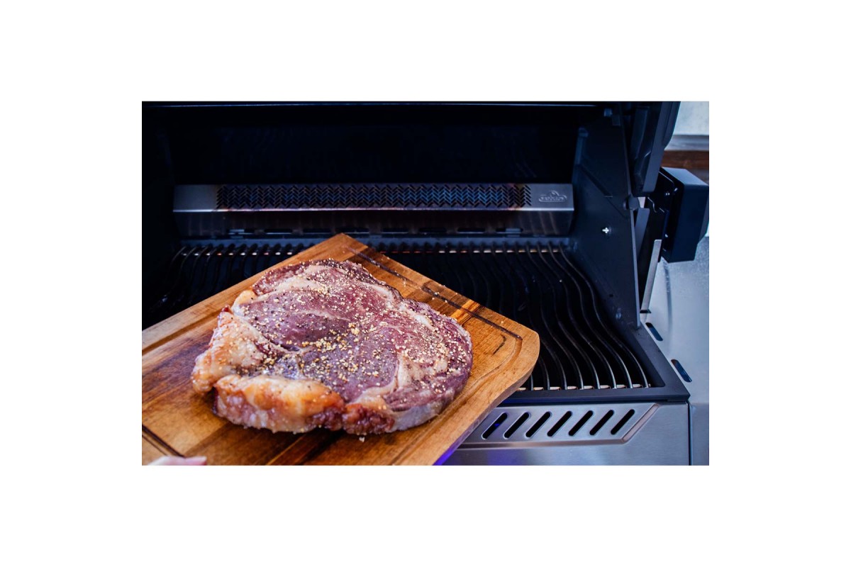 Газовий гриль Napoleon Prestige P 500 Connected з бічною конфоркою Sizzle Zone та вертілем (69212) нерж сталь P500VXRSIBPSS