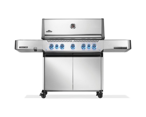 Газовий гриль Napoleon Prestige P 650 з бічною конфоркою Sizzle Zone та вертілем (69632) нерж сталь P665VRSIBPSS