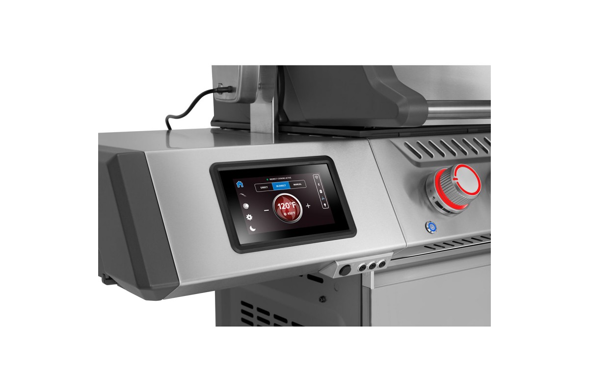 Газовий гриль Napoleon Prestige PRO 500 Connected з бічною конфоркою Sizzle Zone та вертілем нерж сталь PRO500VXRSIBPSS