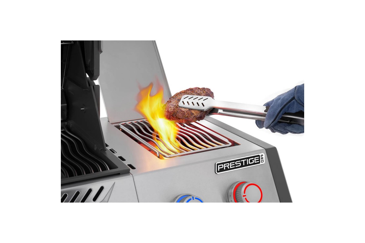 Газовий гриль Napoleon Prestige PRO 500 Connected з бічною конфоркою Sizzle Zone та вертілем нерж сталь PRO500VXRSIBPSS