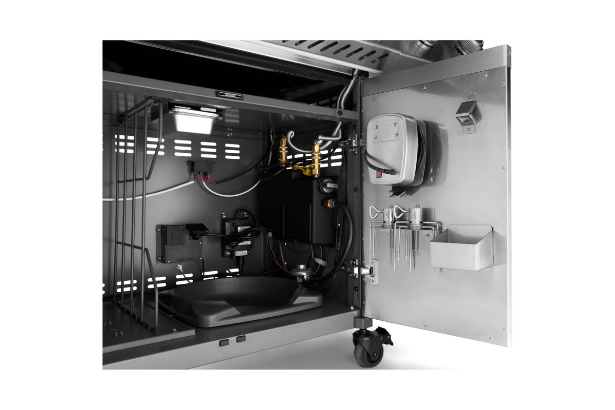 Газовий гриль Napoleon Prestige PRO 500 Connected з бічною конфоркою Sizzle Zone та вертілем нерж сталь PRO500VXRSIBPSS