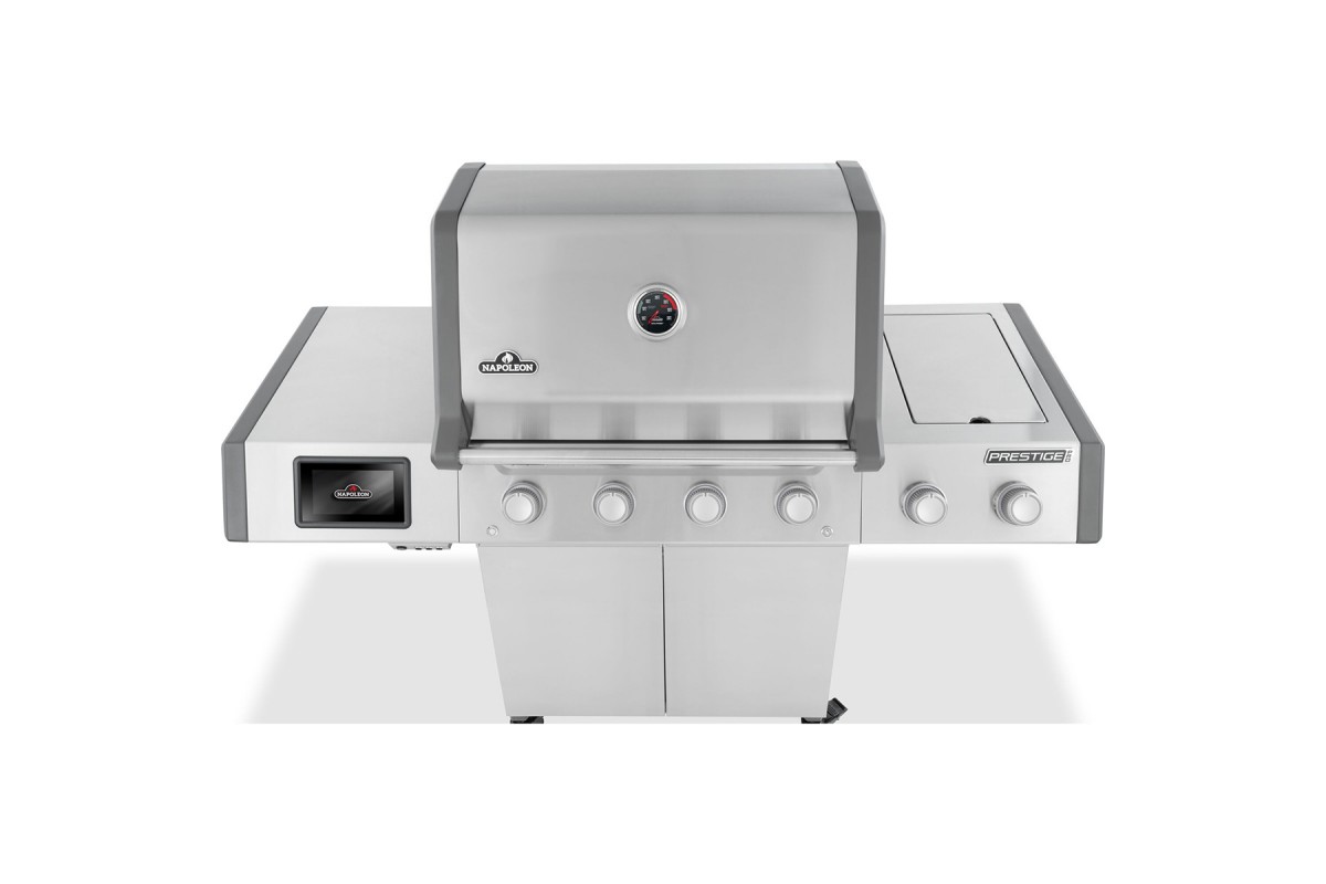 Газовий гриль Napoleon Prestige PRO 500 Connected з бічною конфоркою Sizzle Zone та вертілем нерж сталь PRO500VXRSIBPSS