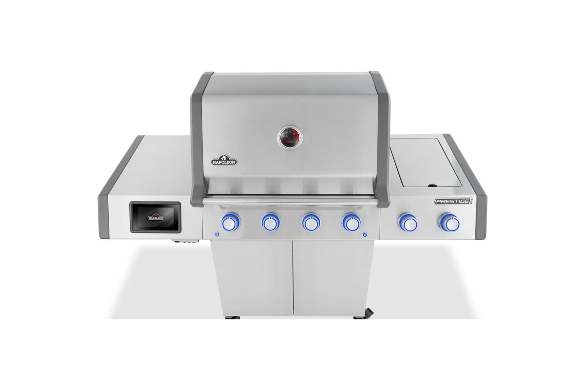 Газовий гриль Napoleon Prestige PRO 500 Connected з бічною конфоркою Sizzle Zone та вертілем нерж сталь PRO500VXRSIBPSS