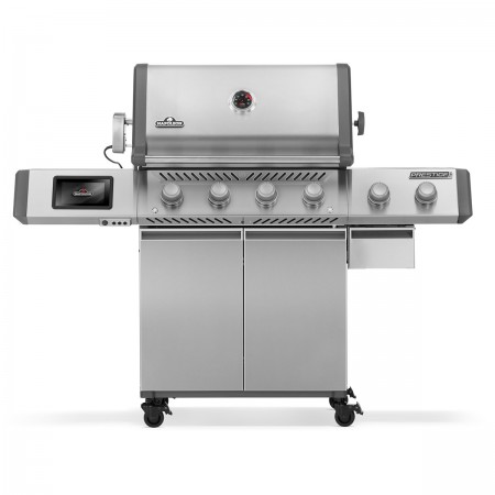 Газовий гриль Napoleon Prestige PRO 500 Connected з бічною конфоркою Sizzle Zone та вертілем нерж сталь PRO500VXRSIBPSS