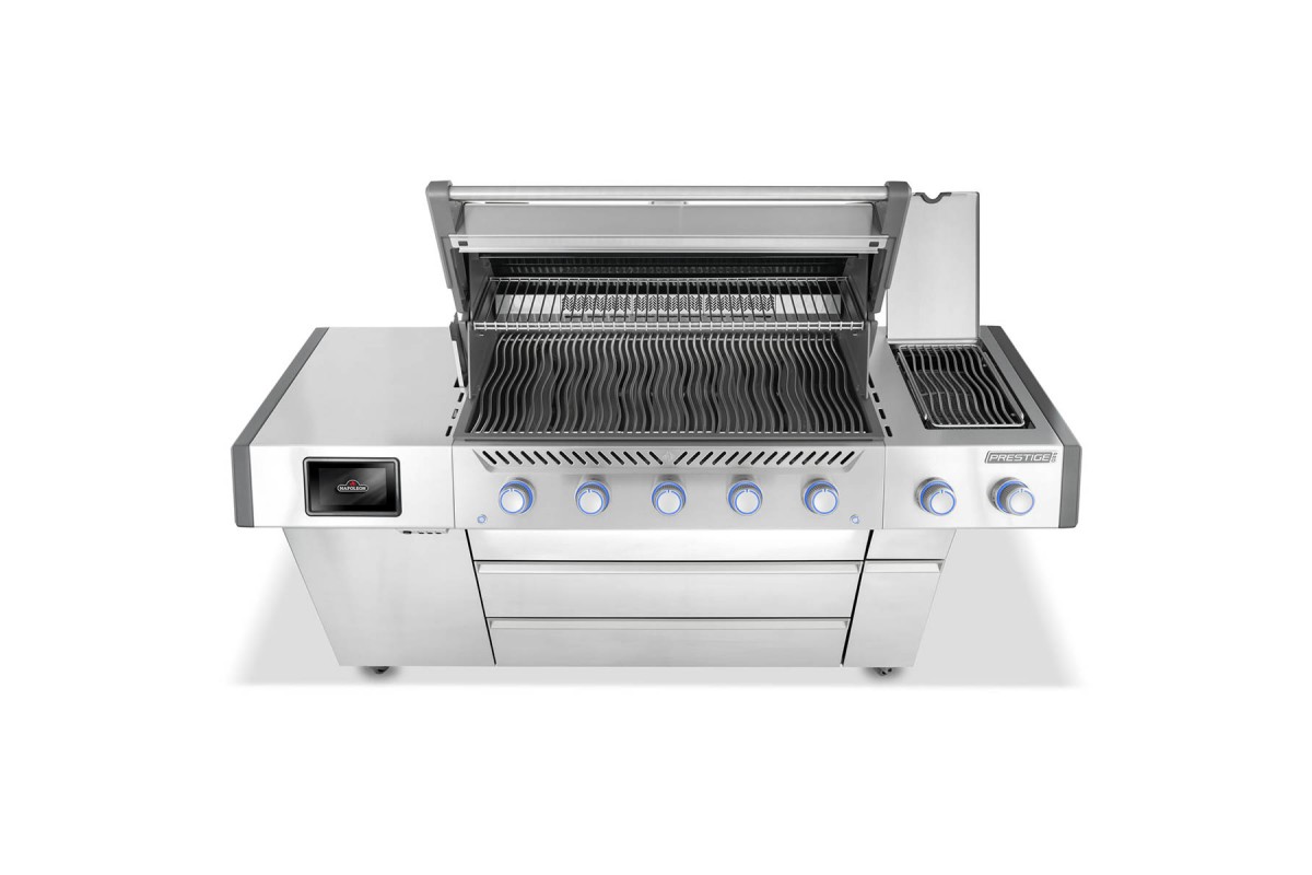 Газовий гриль Napoleon Prestige PRO 665 Connected з бічною конфоркою Sizzle Zone та вертілем нерж сталь PRO665VXRSIBPSS