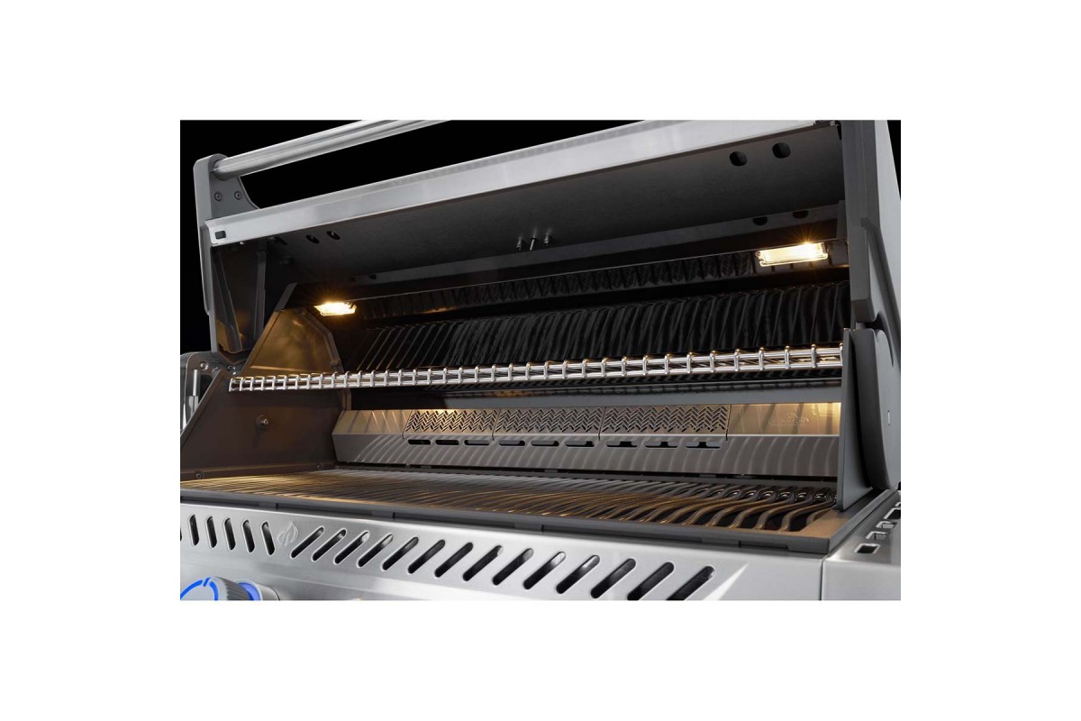 Газовий гриль Napoleon Prestige PRO 665 Connected з бічною конфоркою Sizzle Zone та вертілем нерж сталь PRO665VXRSIBPSS