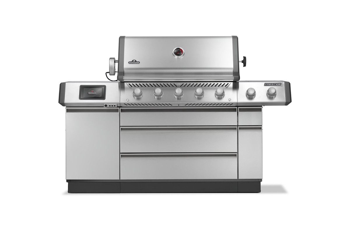 Газовий гриль Napoleon Prestige PRO 665 Connected з бічною конфоркою Sizzle Zone та вертілем нерж сталь PRO665VXRSIBPSS