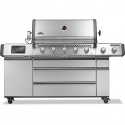 Газовий гриль Napoleon Prestige PRO 665 Connected з бічною конфоркою Sizzle Zone та вертілем нерж сталь PRO665VXRSIBPSS
