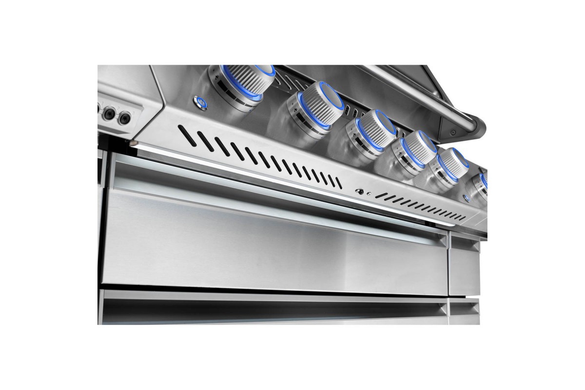 Газовий гриль Napoleon Prestige PRO 665 Connected з бічною конфоркою Sizzle Zone та вертілем нерж сталь PRO665VXRSIBPSS