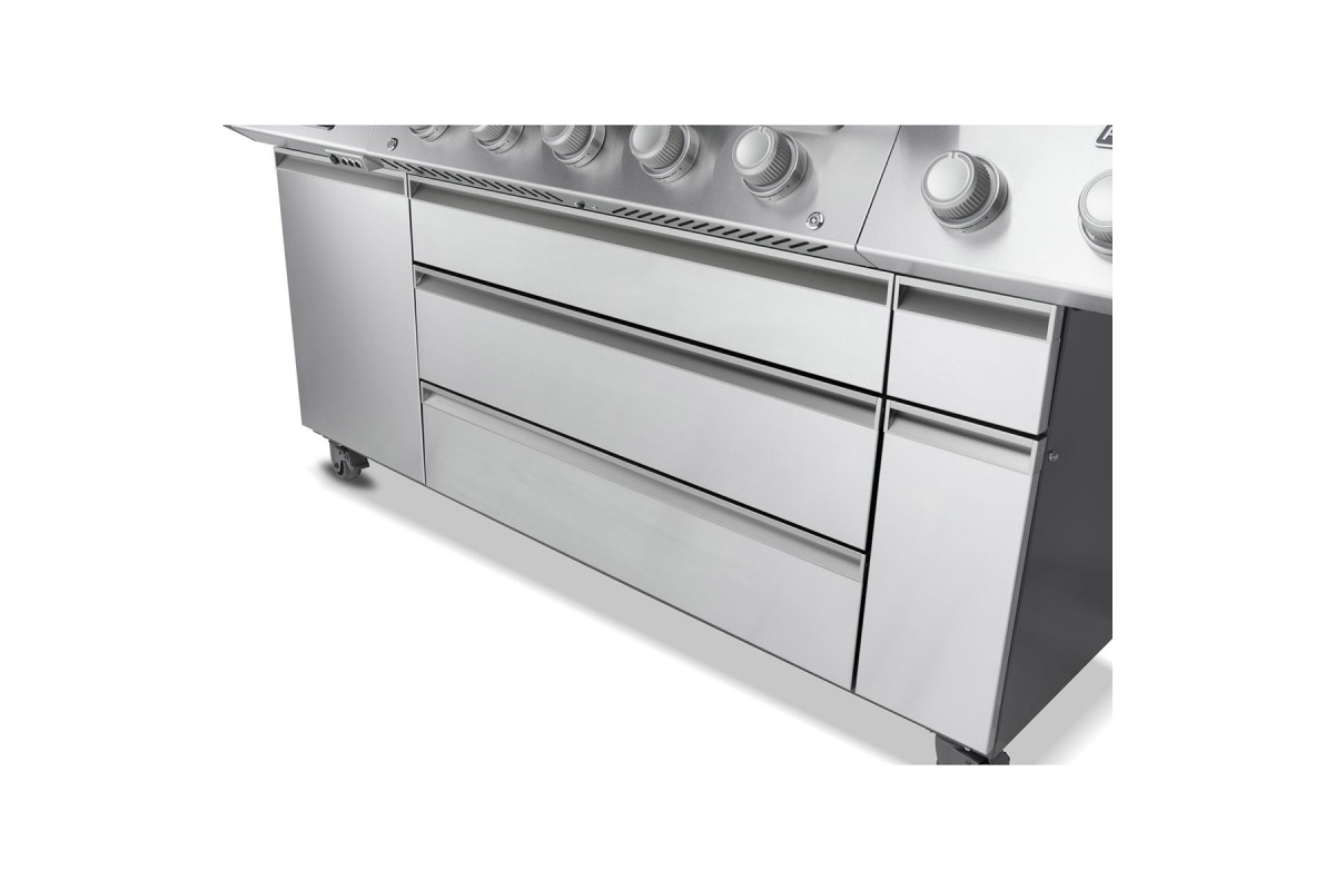 Газовий гриль Napoleon Prestige PRO 665 Connected з бічною конфоркою Sizzle Zone та вертілем нерж сталь PRO665VXRSIBPSS