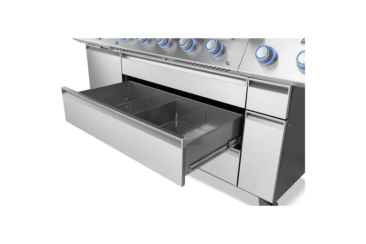 Газовий гриль Napoleon Prestige PRO 665 Connected з бічною конфоркою Sizzle Zone та вертілем нерж сталь PRO665VXRSIBPSS