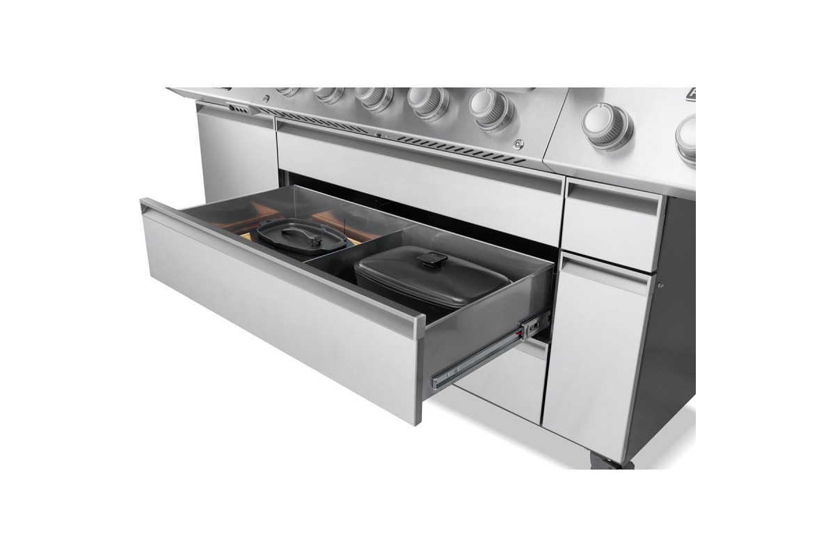 Газовий гриль Napoleon Prestige PRO 665 Connected з бічною конфоркою Sizzle Zone та вертілем нерж сталь PRO665VXRSIBPSS