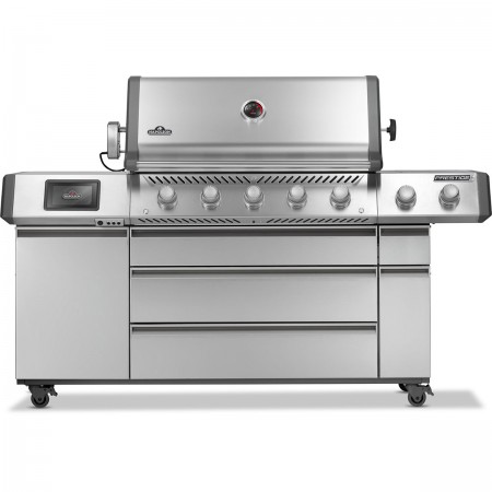 Газовий гриль Napoleon Prestige PRO 665 Connected з бічною конфоркою Sizzle Zone та вертілем нерж сталь PRO665VXRSIBPSS