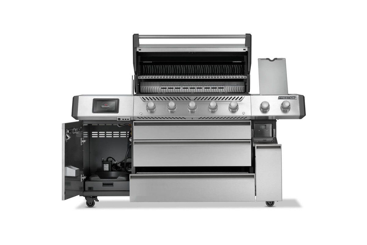 Газовий гриль Napoleon Prestige PRO 665 Connected з бічною конфоркою Sizzle Zone та вертілем нерж сталь PRO665VXRSIBPSS