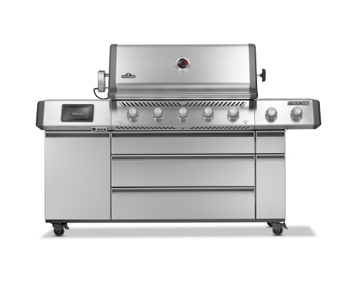 Газовий гриль Napoleon Prestige PRO 665 Connected з бічною конфоркою Sizzle Zone та вертілем нерж сталь PRO665VXRSIBPSS
