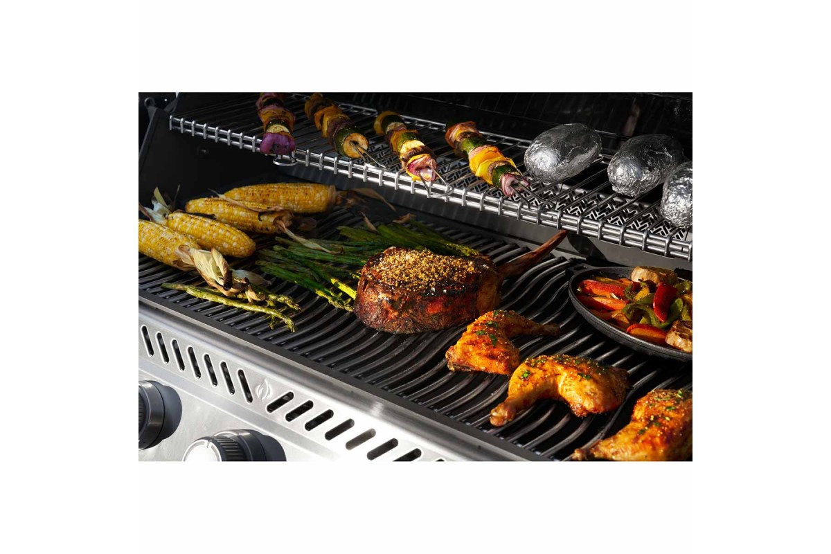 Газовий гриль Napoleon Prestige PRO 665 Connected з бічною конфоркою Sizzle Zone та вертілем нерж сталь PRO665VXRSIBPSS