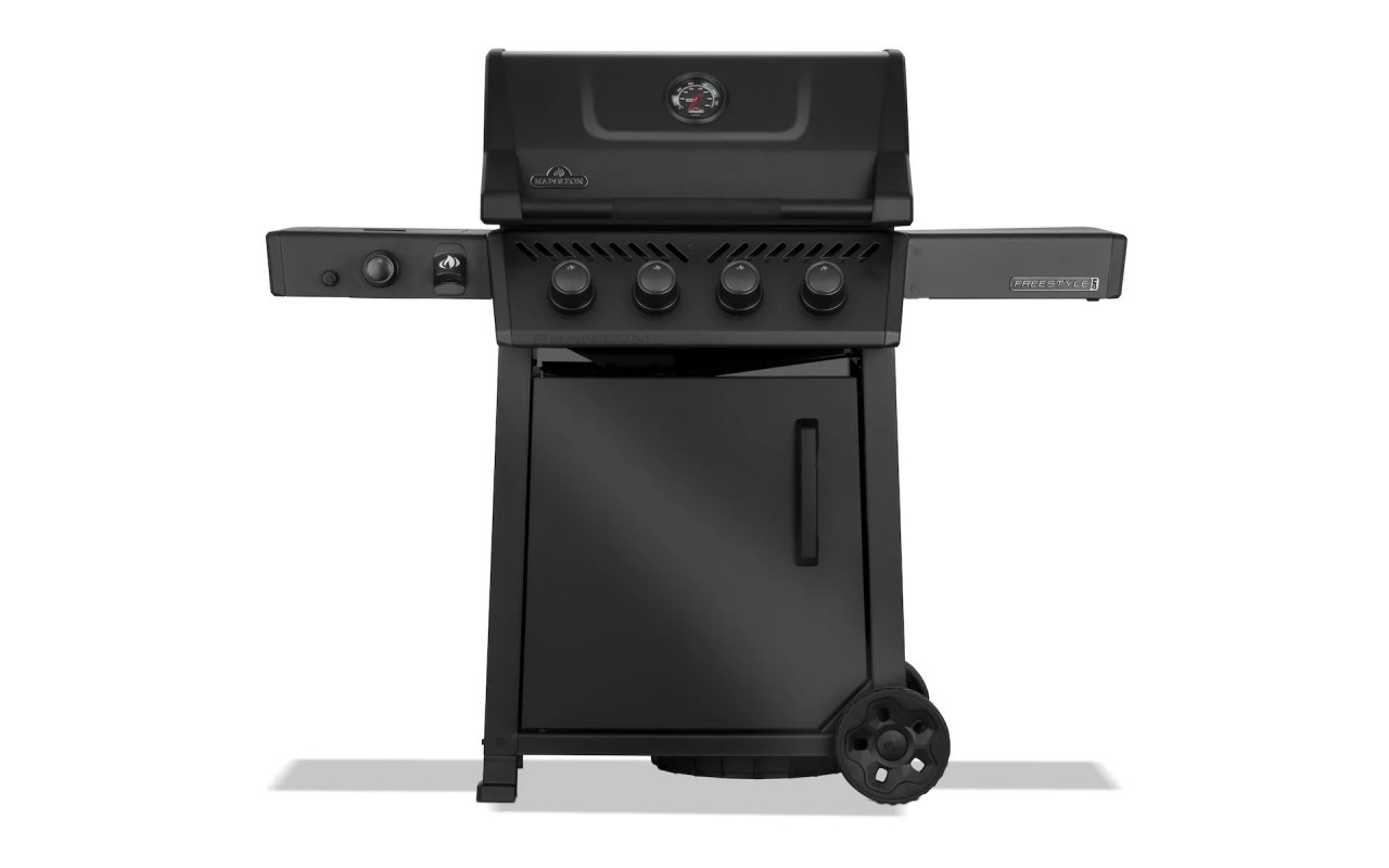 Газовый гриль Napoleon Phantom Freestyle Pro 425 с боковой конфоркой Sizzle Zone и дверкой, черный мат FP425DSIBPK-1-UA-PHM
