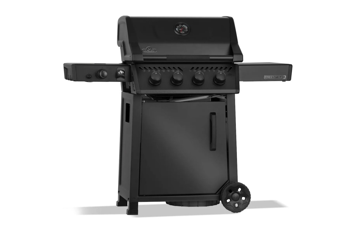 Газовый гриль Napoleon Phantom Freestyle Pro 425 с боковой конфоркой Sizzle Zone и дверкой, черный мат FP425DSIBPK-1-UA-PHM