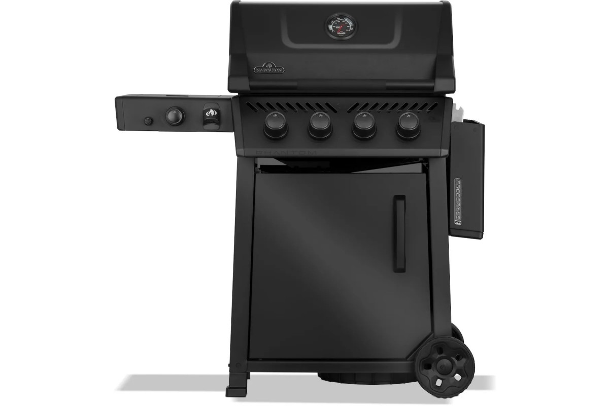 Газовый гриль Napoleon Phantom Freestyle Pro 425 с боковой конфоркой Sizzle Zone и дверкой, черный мат FP425DSIBPK-1-UA-PHM